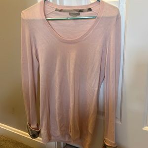 Pink Burberry sweater.  Size S